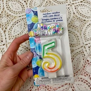 Home Party Supplies Cake Candles On Poshmark